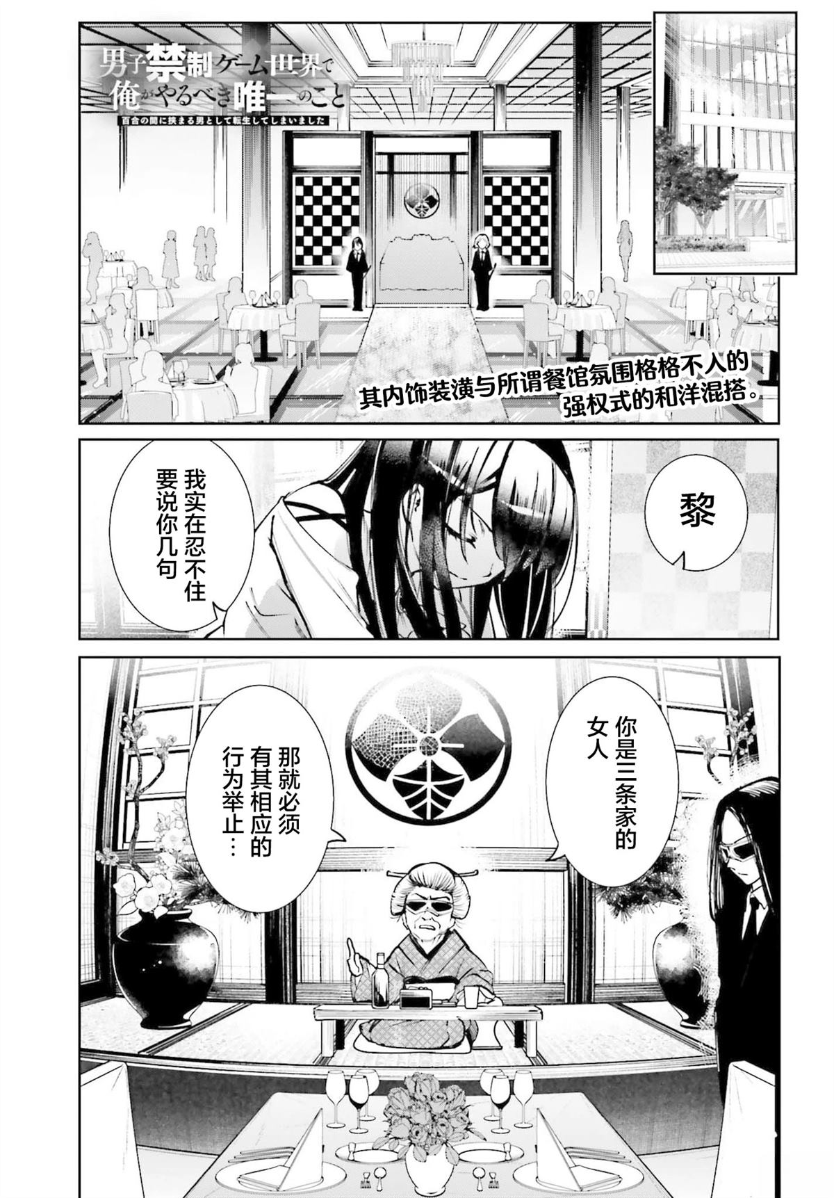转生在男性禁入的游戏世界 第8话 第1页