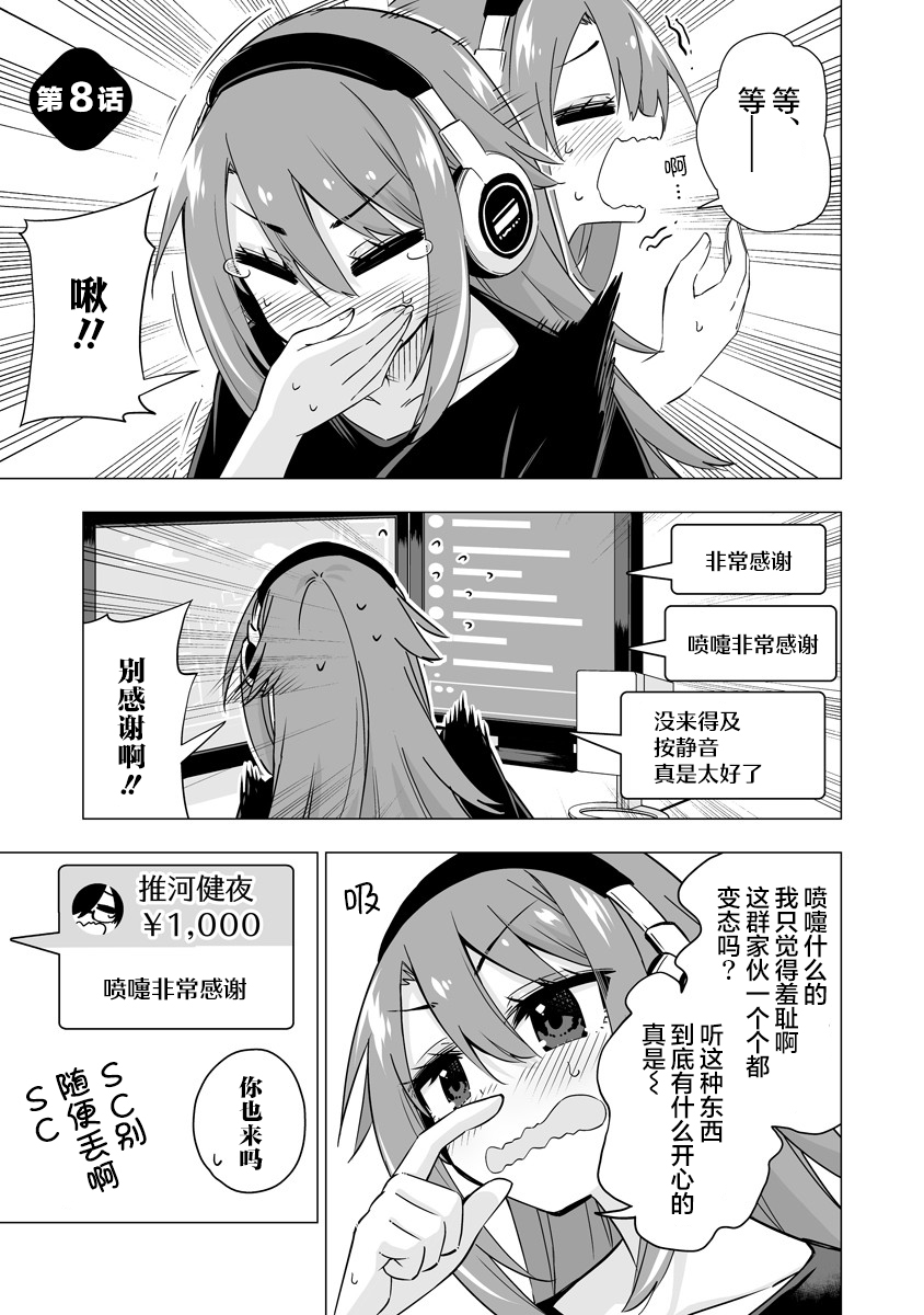 最喜欢的挚友是我这个虚拟主播的真爱女友粉 第8话 第1页
